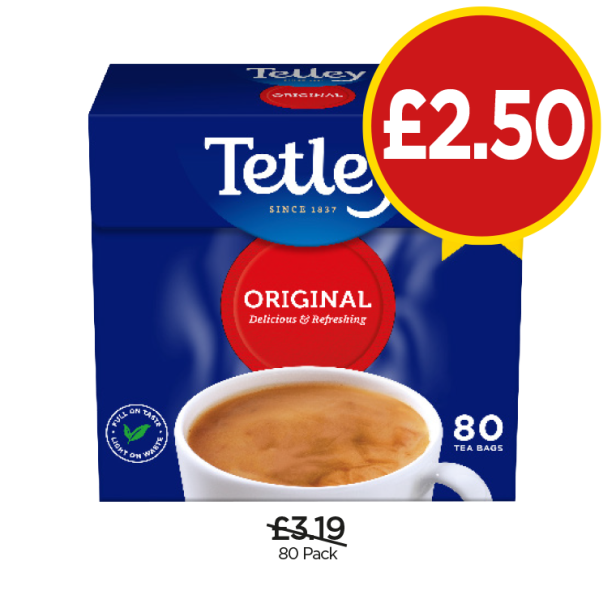 Tetley Original - Now Only £2.50 at Budgens