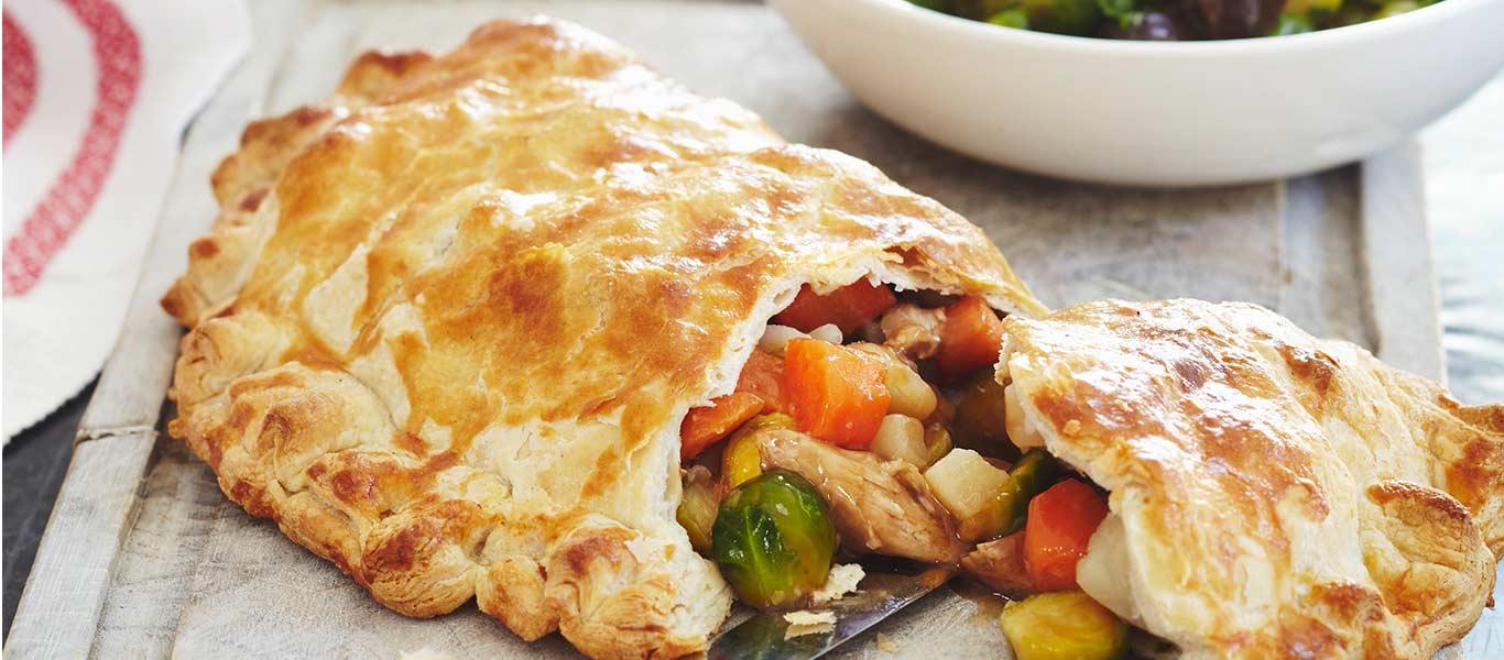 Christmas Turkey & Vegetable Pasty