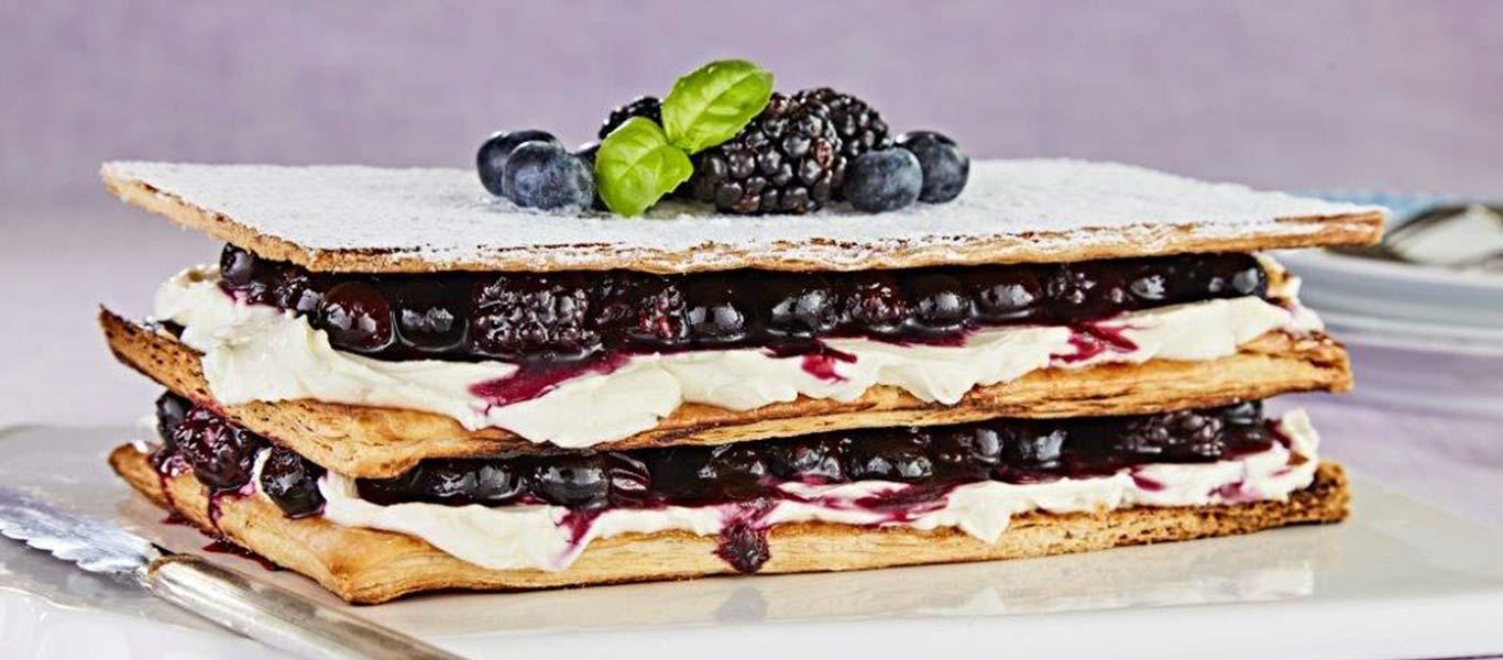 Blueberry & Blackberry Millefeuille