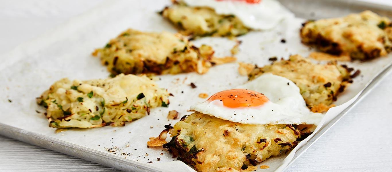 Cheesy Rosti with Eggs 