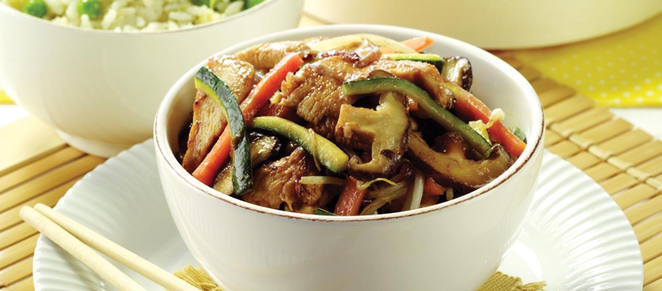 Chicken, Courgette & Mushroom Stir-Fry