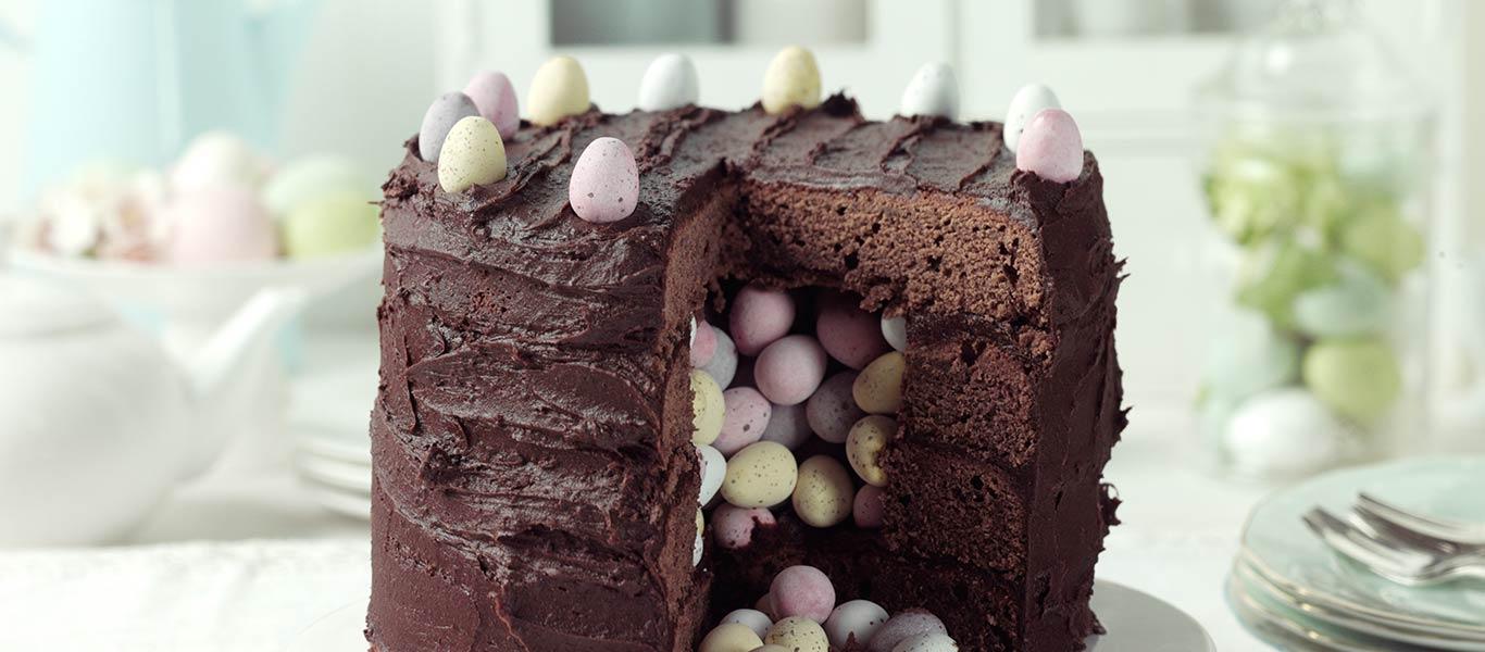 Easter Chocolate Cascade Cake