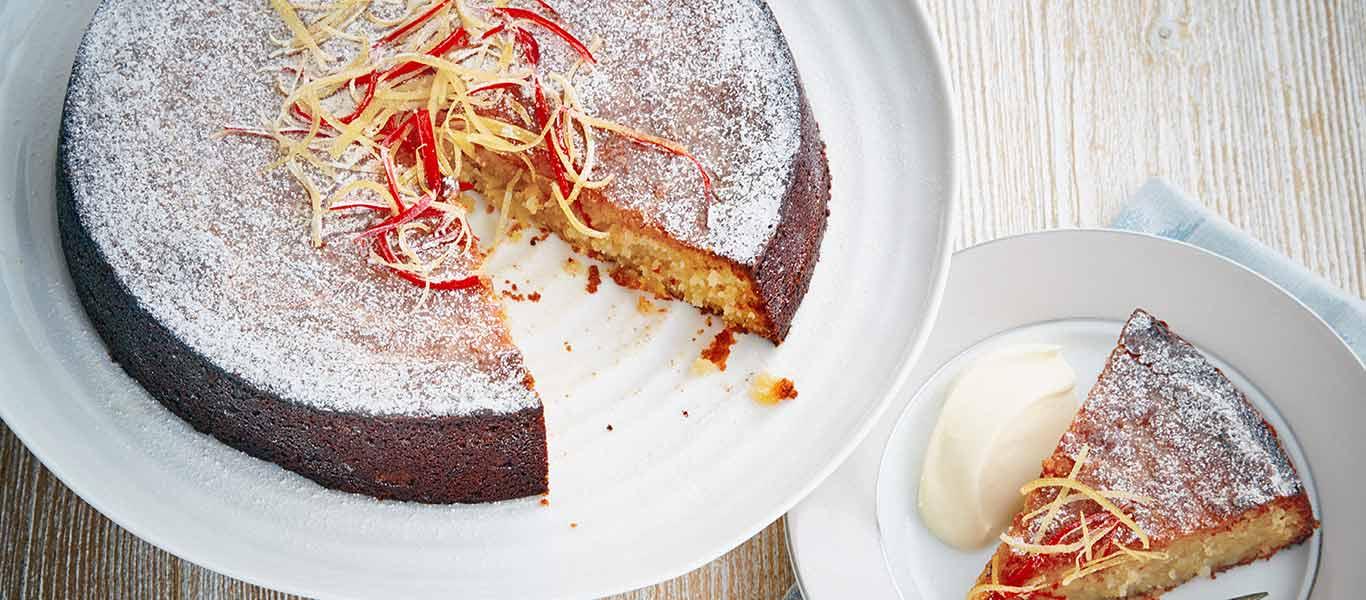 Gluten Free Lemon Chilli Almond Cake