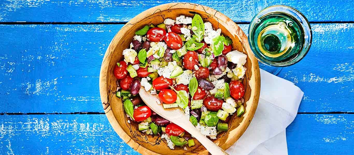 Mini Plum Tomato and Feta Salad