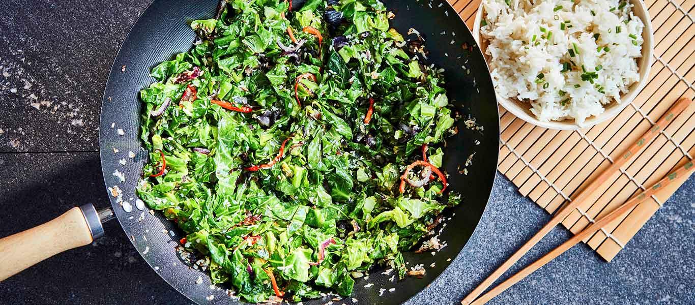 Spring Greens Stir Fry