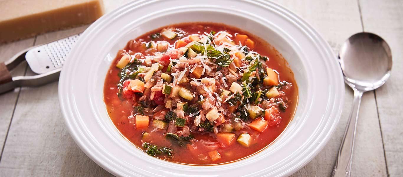 Quinoa and Kale Minestrone Soup Recipe