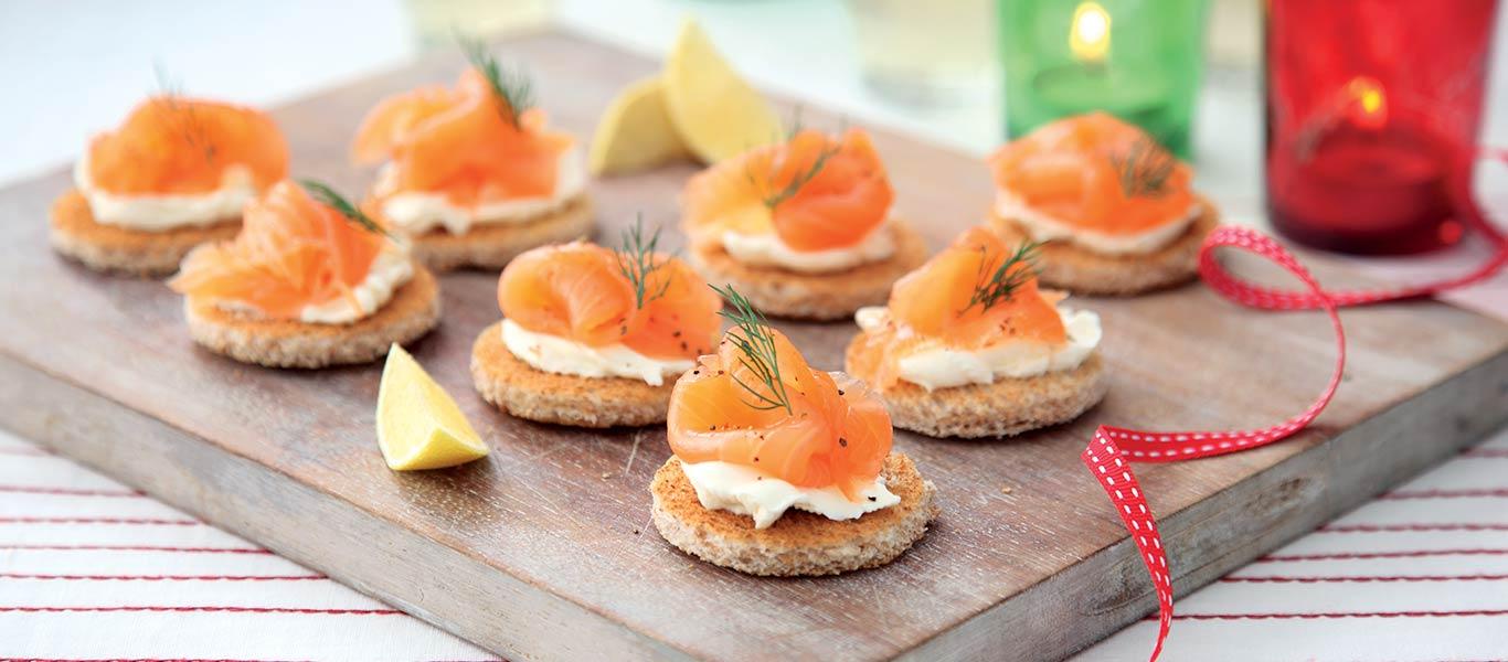 Smoked Salmon Canapés