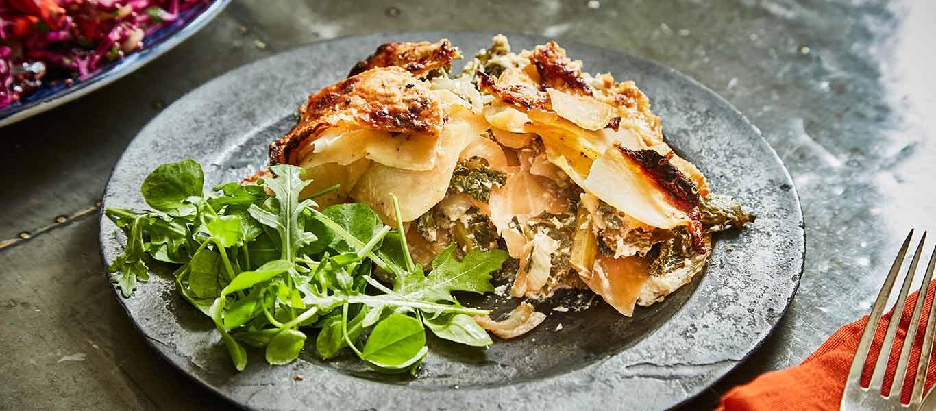 Swede & Kale Gratin recipe | Budgens.co.uk