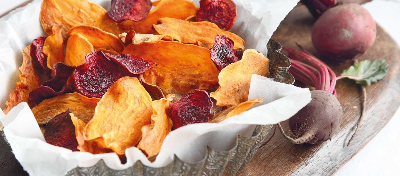 Sweet Potato & Beetroot Crisps