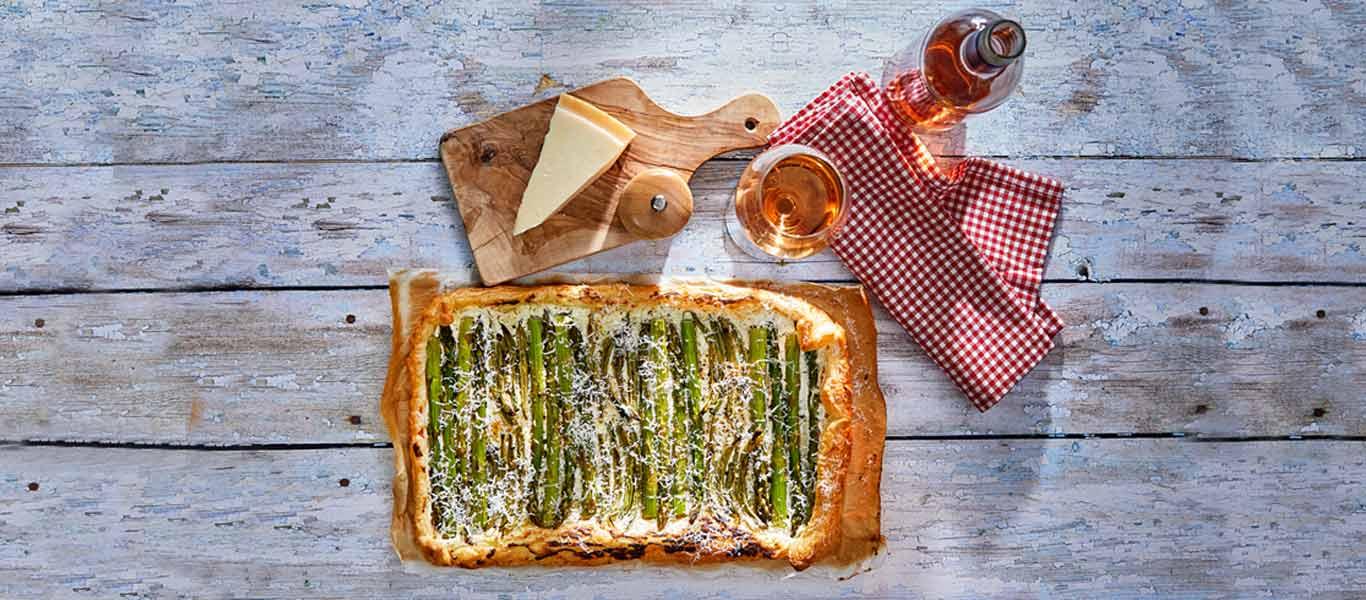 Asparagus and Green Bean Tart Recipe