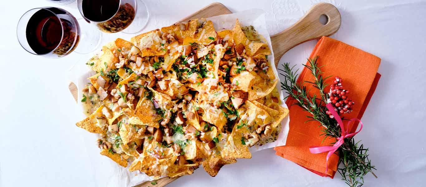 Doritos Recipe Ideas - Blue Cheese and Walnut Nachos