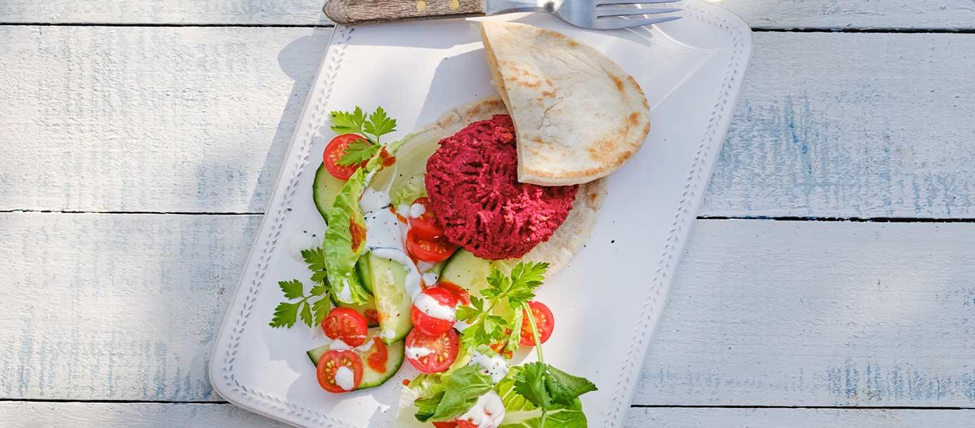 Beetroot Falafel Wraps Recipe