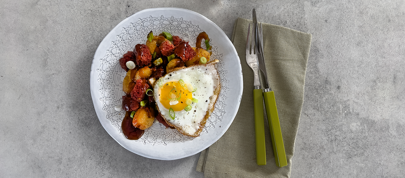 Corned Beef Hash With Fried Egg