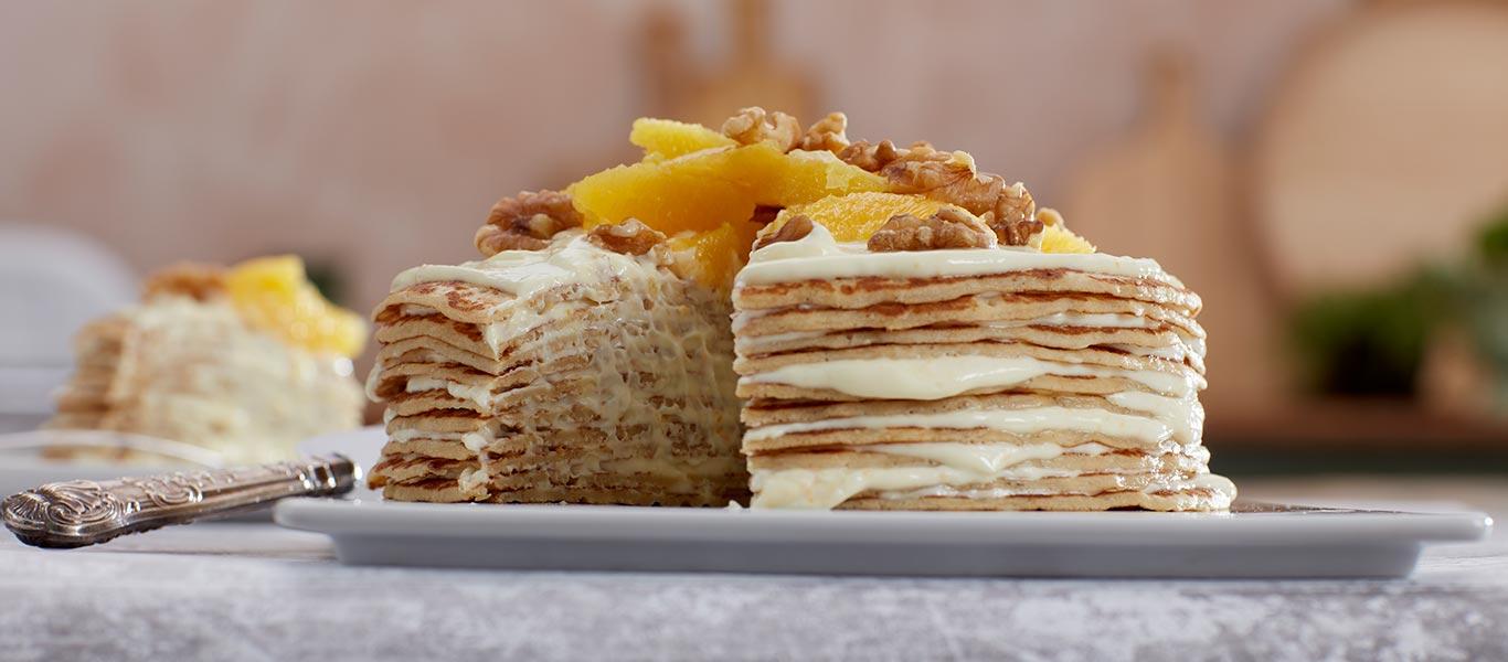 Pancake Day Recipes - Crepe Suzette Cake