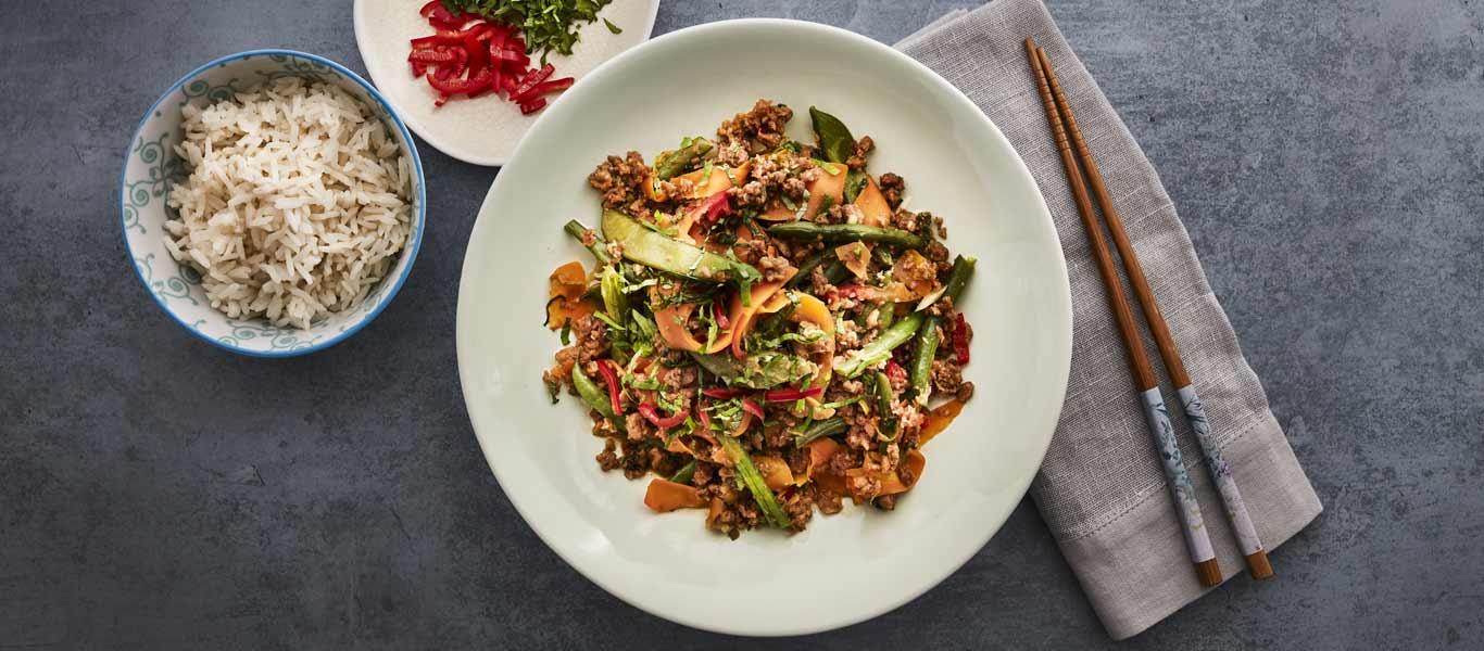 Thai Green Veggie Rice Bowl recipe | Budgens.co.uk