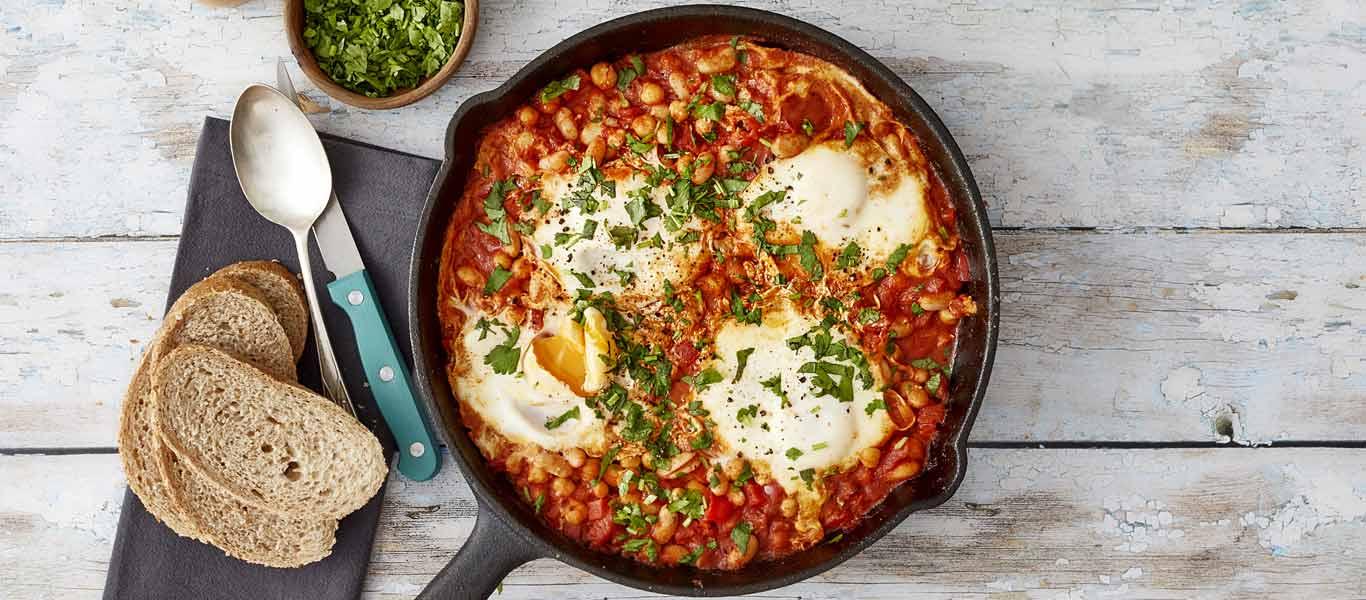 Chickpea and Bean Shakshuka recipe | Budgens.co.uk