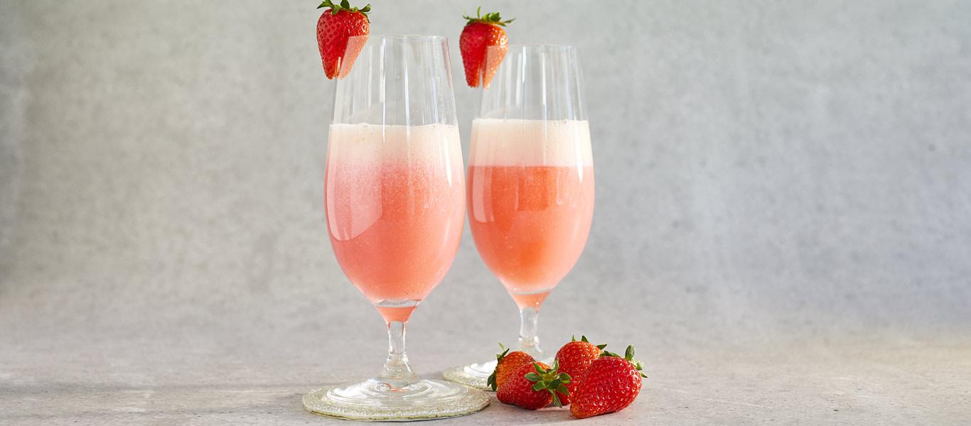 Strawberry and Rose Cocktail recipe 