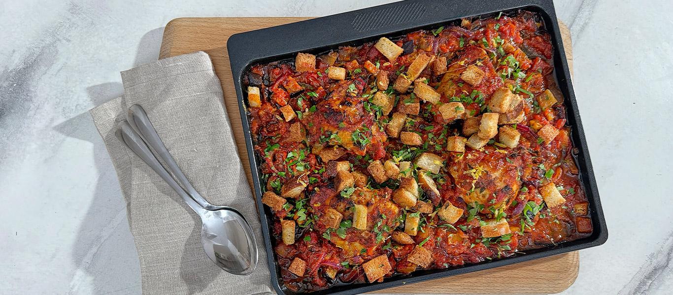 Chicken and Aubergine Arrabiata