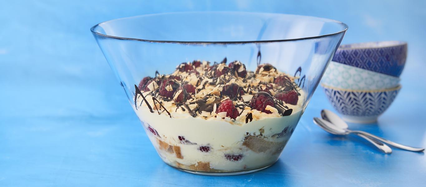 Coconut and Raspberry Trifle