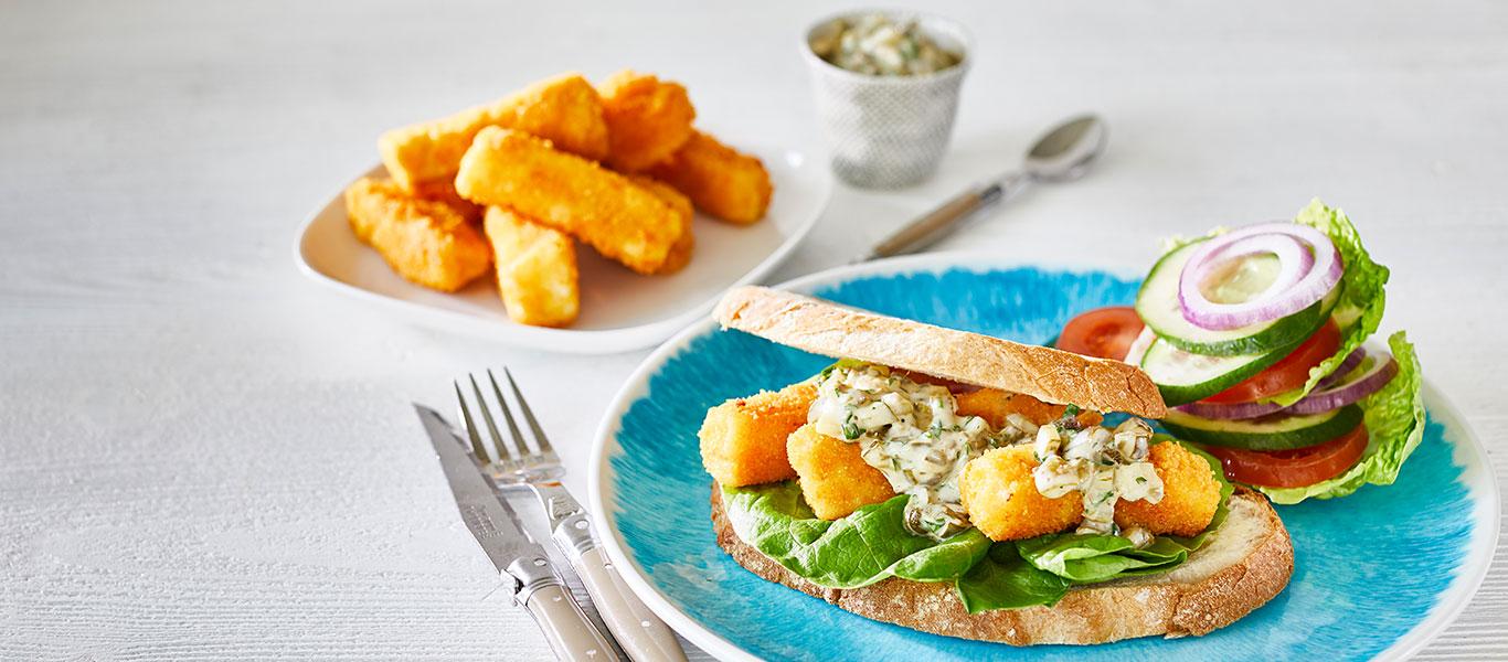 Classic Fish Finger and Tartare Sauce Sandwich