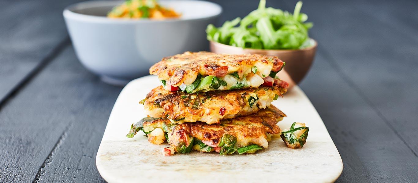Prawn & Spinach Fritters 