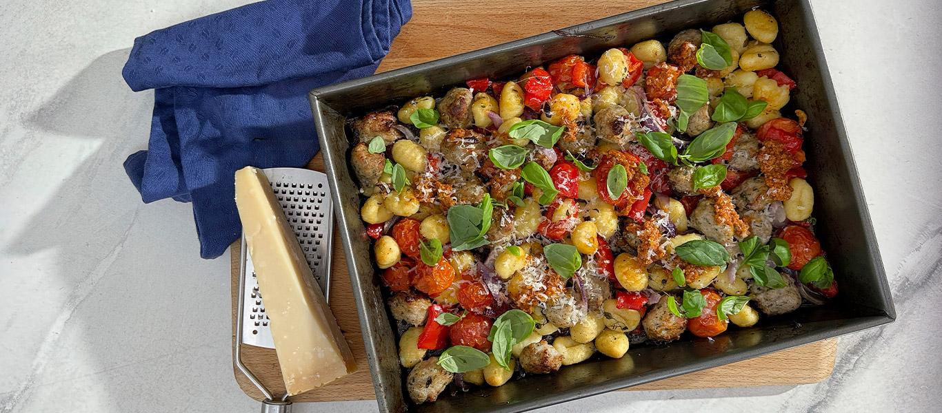 Sausage Gnocchi Bake