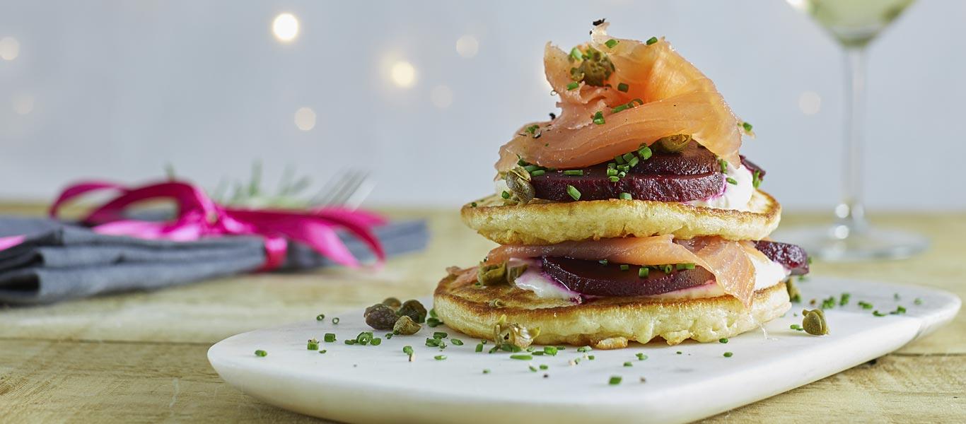 Smoked Salmon and Blini