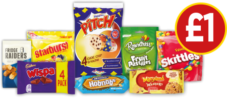 £1 DEALS: Starburst Original, Skittles Fruits, Maryland Cookies Wonders Toffee Popcorn Crunch, Pasquier Pitch Chocolate Chip Brioche and more - Now £1 at Budgens
