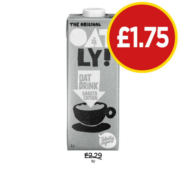 Oatly Drink - Now Only £1.75 at Budgens