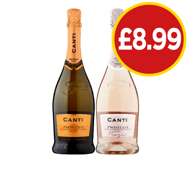 Canti Prosecco, Rosé - Now Only £8.99 at Budgens