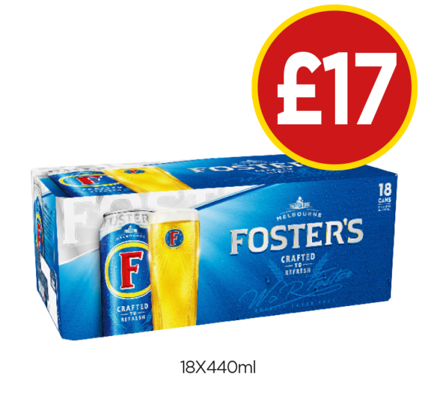 Foster's - Now Only £17 at Budgens