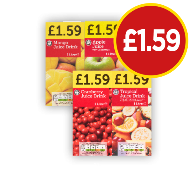 Juice Drink Mango, Apple, Cranberry, Tropical - Now Only £1.59 at Budgens