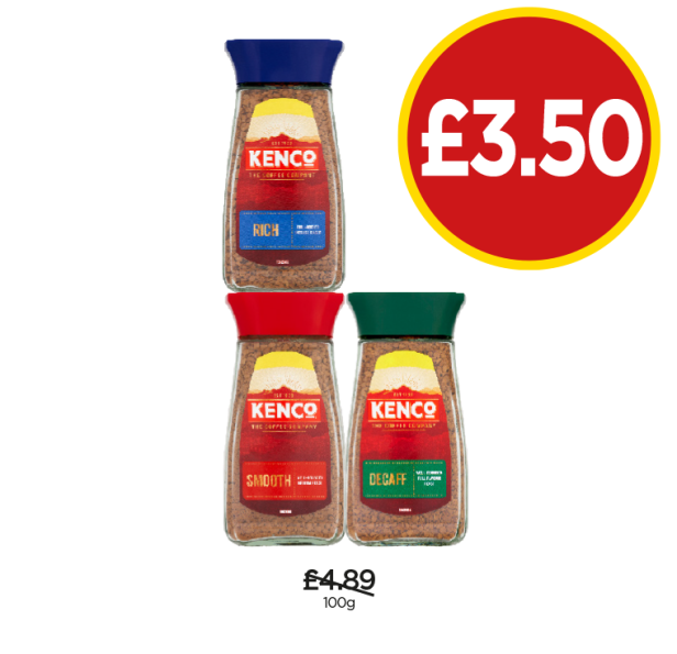 Kenco Rich, Smooth, Decaff - Now Only £3.50 at Budgens