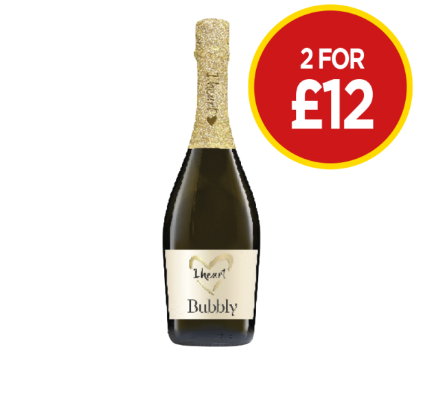 I Heart Bubbly - Now 2 for £12 at Budgens