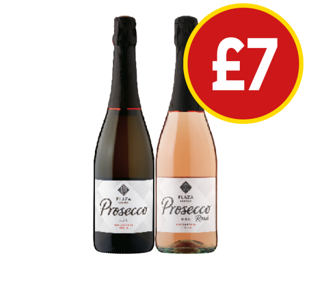 Plaza Prosecco, Rosé - Now Only £7 at Budgens