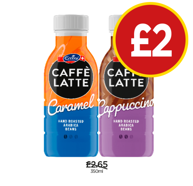 Emmi Caffe Latte Caramel, Cappuccino - Now Only £2 at Budgens