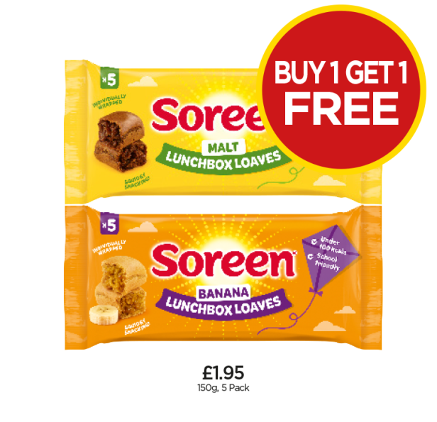 Soreen Malt, Banana - Buy 1 Get 1 FREE at Budgens