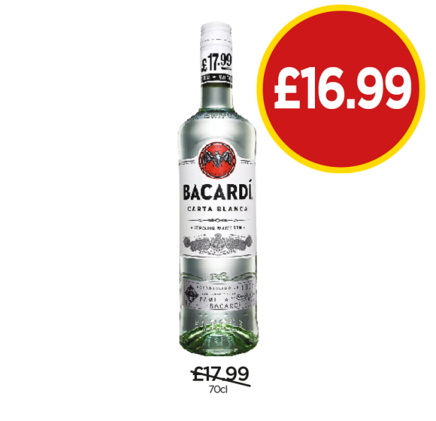 Bacardi - Now Only £16.99 at Budgens