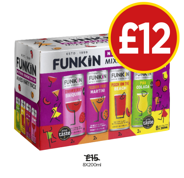 Funkin Mixed Party Pack -Now Only £12 each at Budgens
