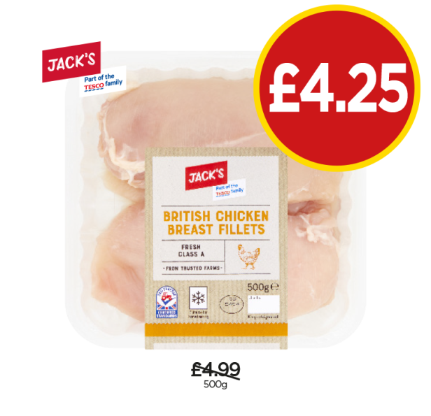 Jack's British Chicken Breast Fillets - Now Only £4.25 at Budgens