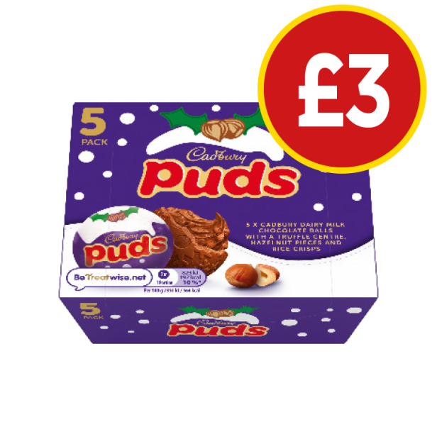 Cadbury Puds - Now Only £3 at Budgens