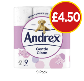 Andrex Gentle Clean - Now Only £4.50 at Budgens