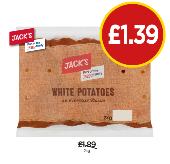 Jack's White Potatoes - Now Only £1.39 at Budgens