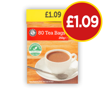 Tea Bags - Now Only £1/09 at Budgens