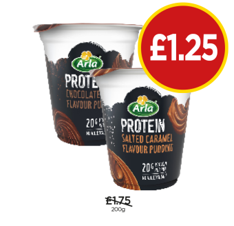 Arla Protein Pudding Chocolate, Salted Caramel - Now Only £1.25 at Budgens