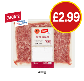 Jack's Beef Mince - Now Only £2.99 at Budgens