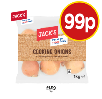 Jack's Cooking Onions - Now Only 99p at Budgens