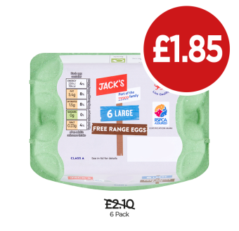 Jack's Large Eggs - Now Only £2.19 at Budgens