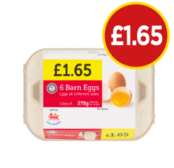 Barn Eggs - Now Only £1.65 at Budgens