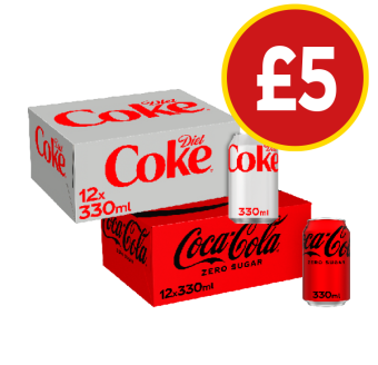 Diet Coke, Coca Cola Zero - Now Only £5 at Budgens